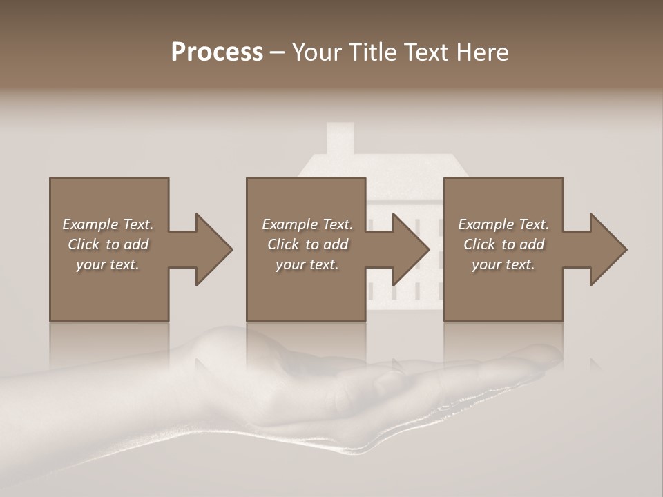 A Person Holding A House In Their Hand PowerPoint Template