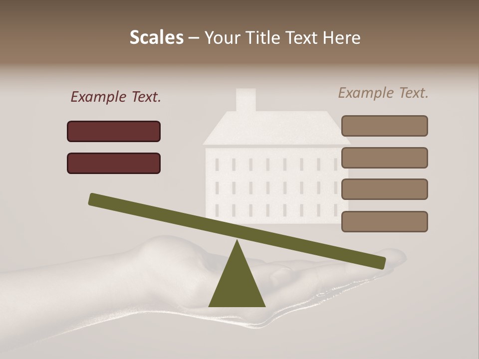 A Person Holding A House In Their Hand PowerPoint Template