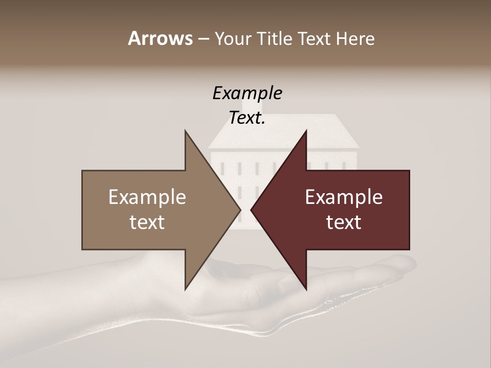 A Person Holding A House In Their Hand PowerPoint Template