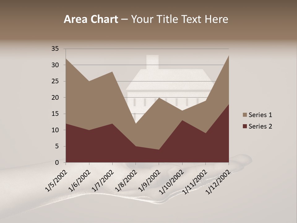 A Person Holding A House In Their Hand PowerPoint Template