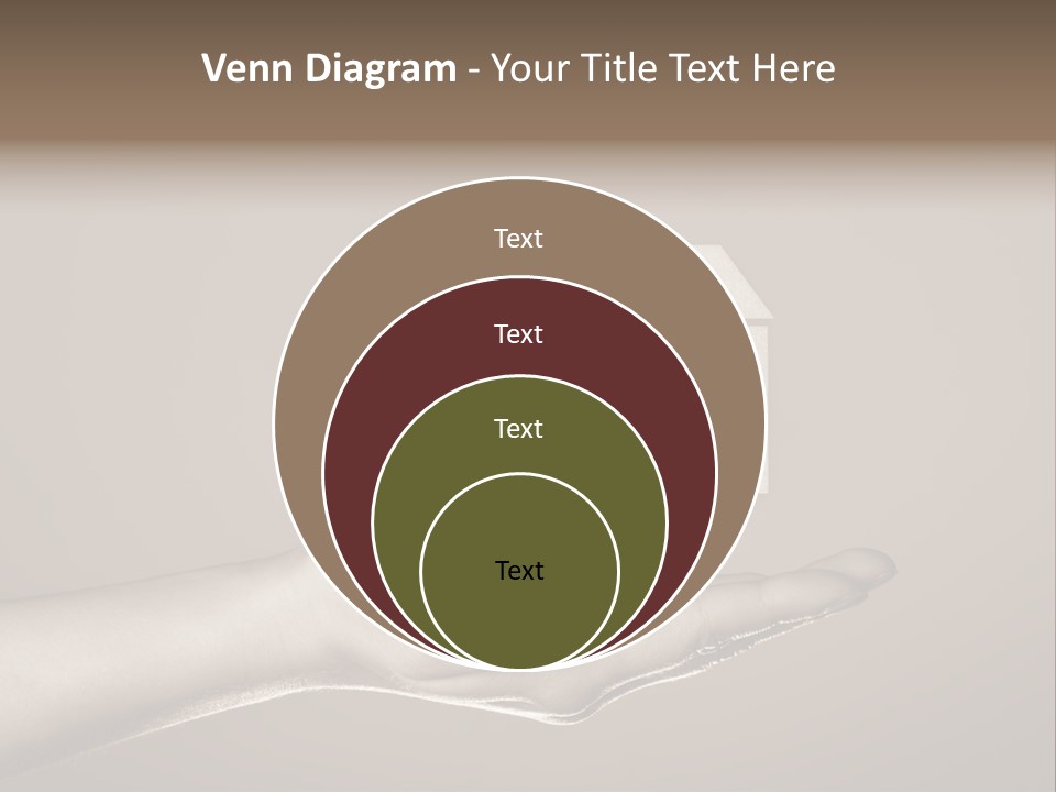 A Person Holding A House In Their Hand PowerPoint Template