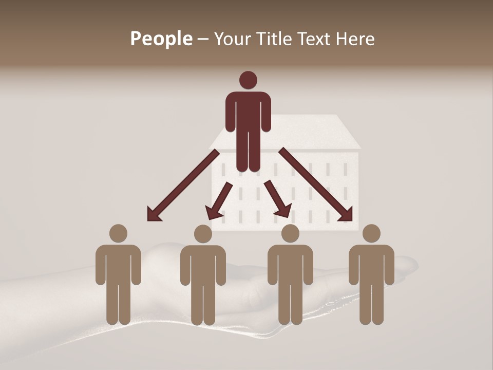 A Person Holding A House In Their Hand PowerPoint Template