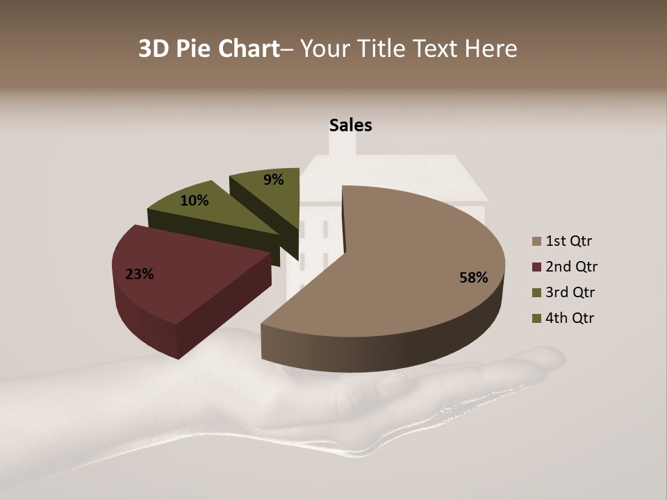 A Person Holding A House In Their Hand PowerPoint Template