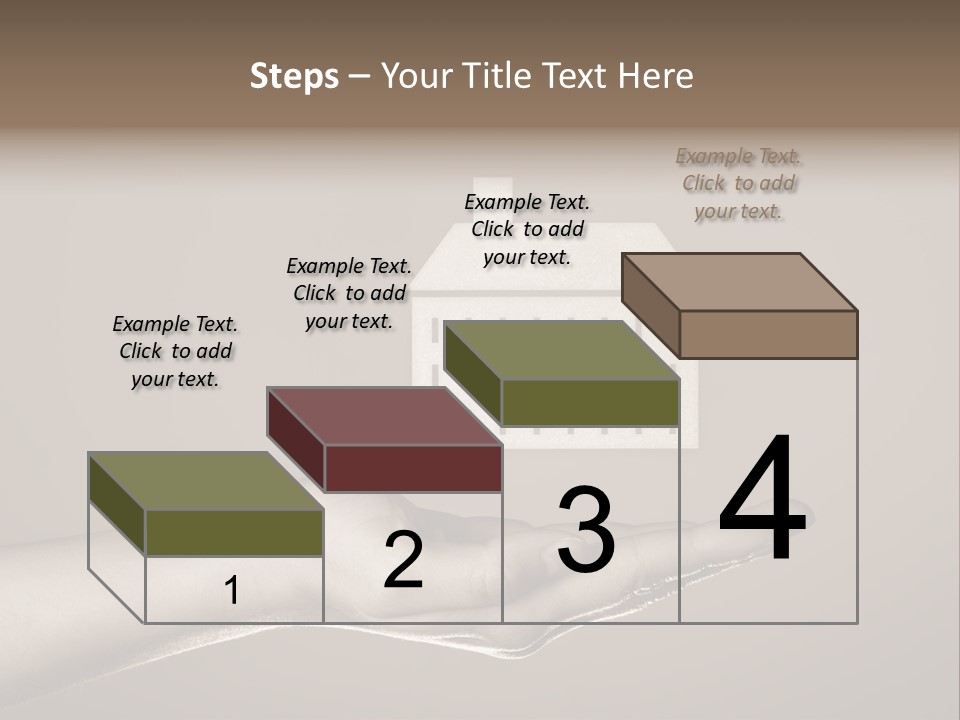 A Person Holding A House In Their Hand PowerPoint Template