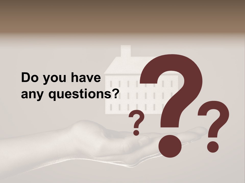 A Person Holding A House In Their Hand PowerPoint Template