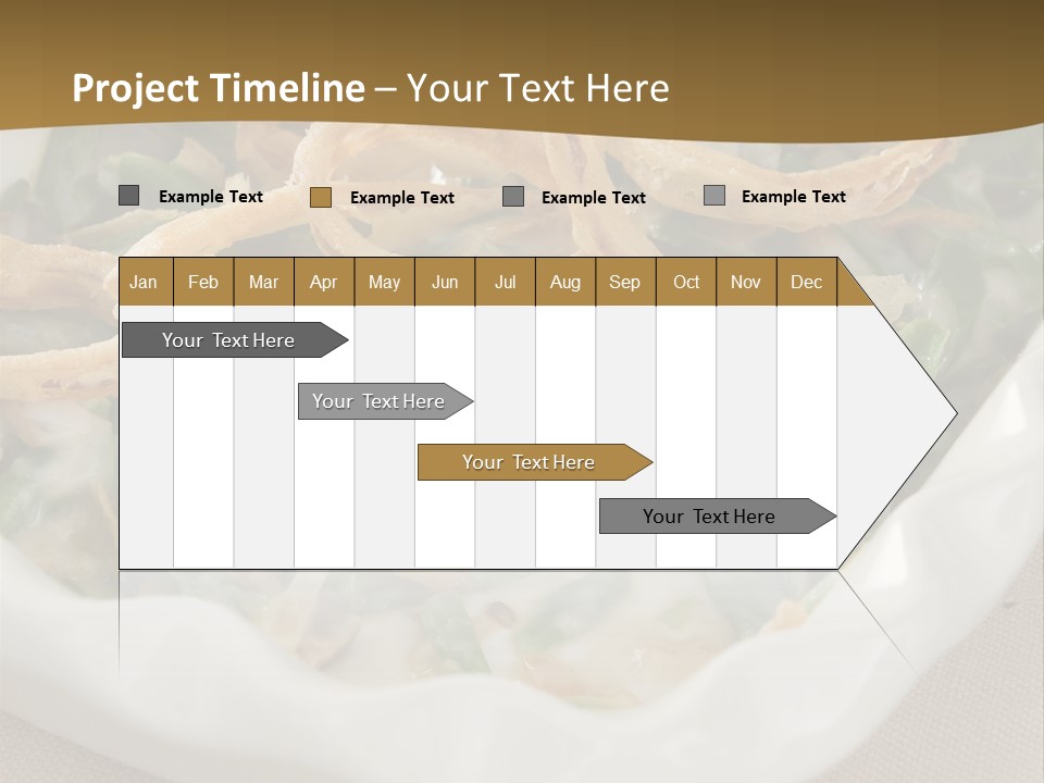 A Plate Of Food With Onion Rings On It PowerPoint Template