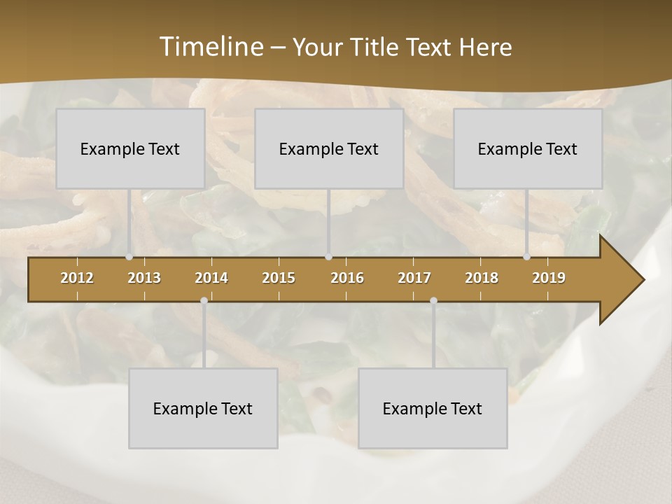 A Plate Of Food With Onion Rings On It PowerPoint Template