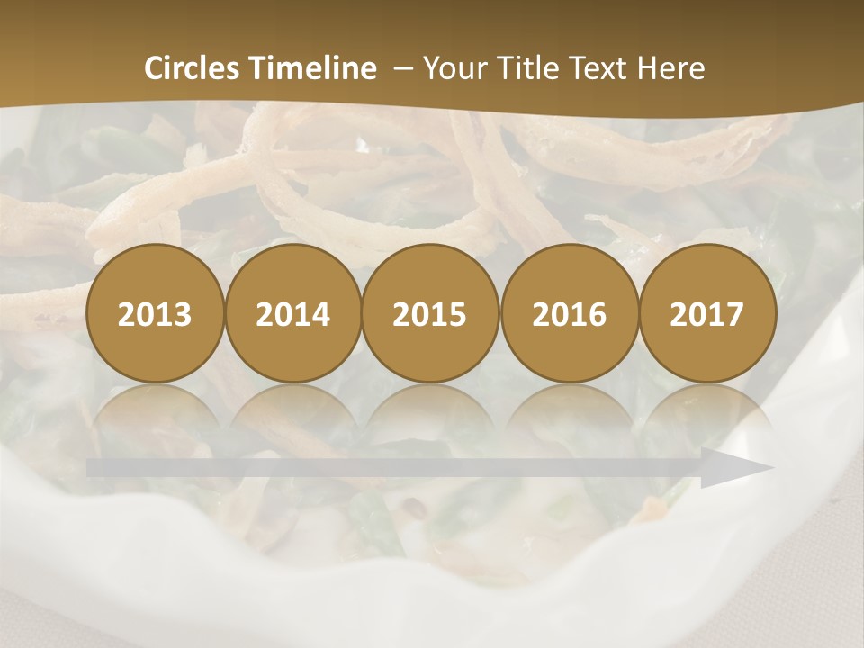 A Plate Of Food With Onion Rings On It PowerPoint Template