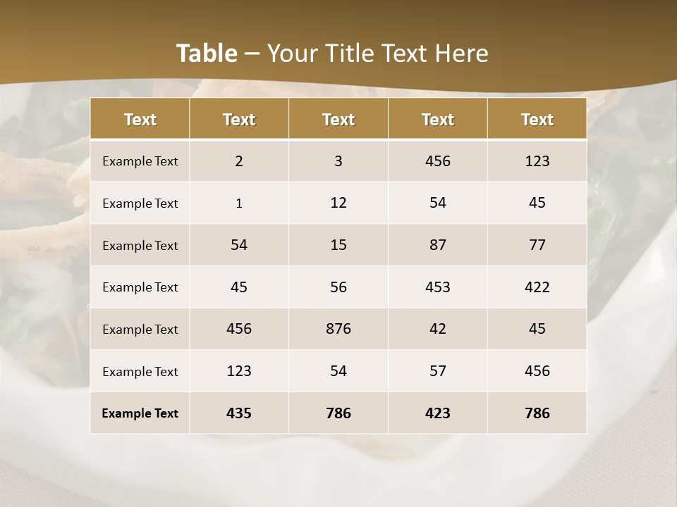 A Plate Of Food With Onion Rings On It PowerPoint Template