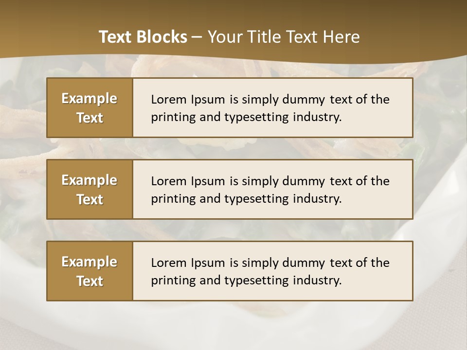 A Plate Of Food With Onion Rings On It PowerPoint Template