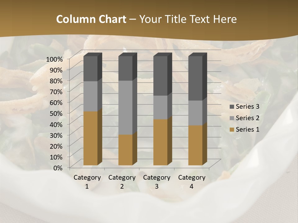 A Plate Of Food With Onion Rings On It PowerPoint Template