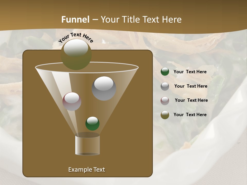 A Plate Of Food With Onion Rings On It PowerPoint Template