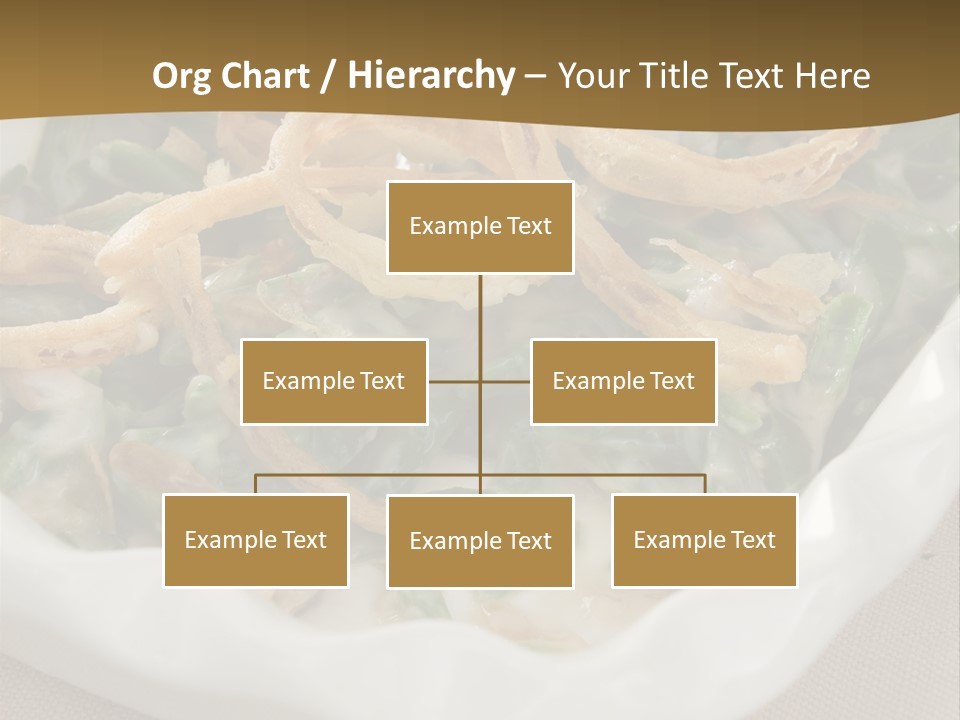 A Plate Of Food With Onion Rings On It PowerPoint Template