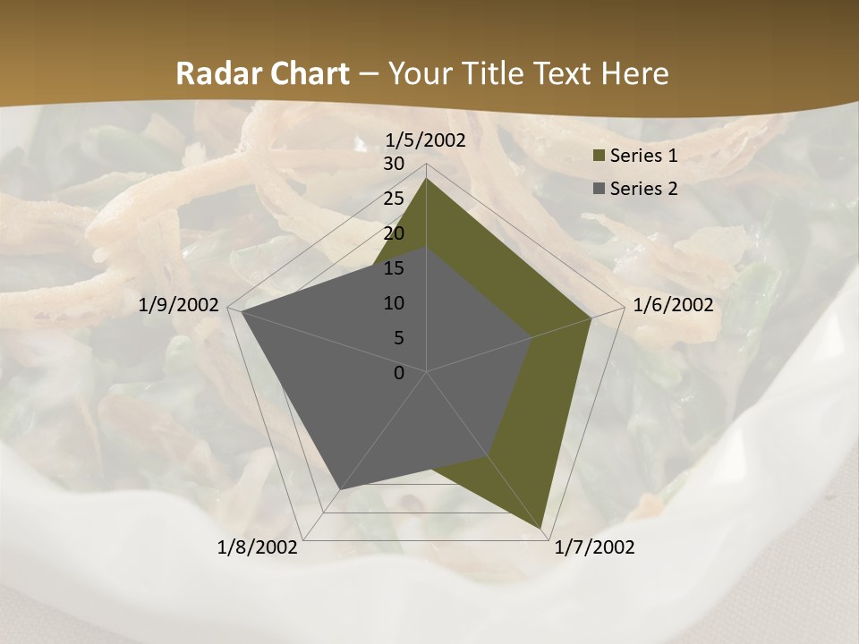 A Plate Of Food With Onion Rings On It PowerPoint Template