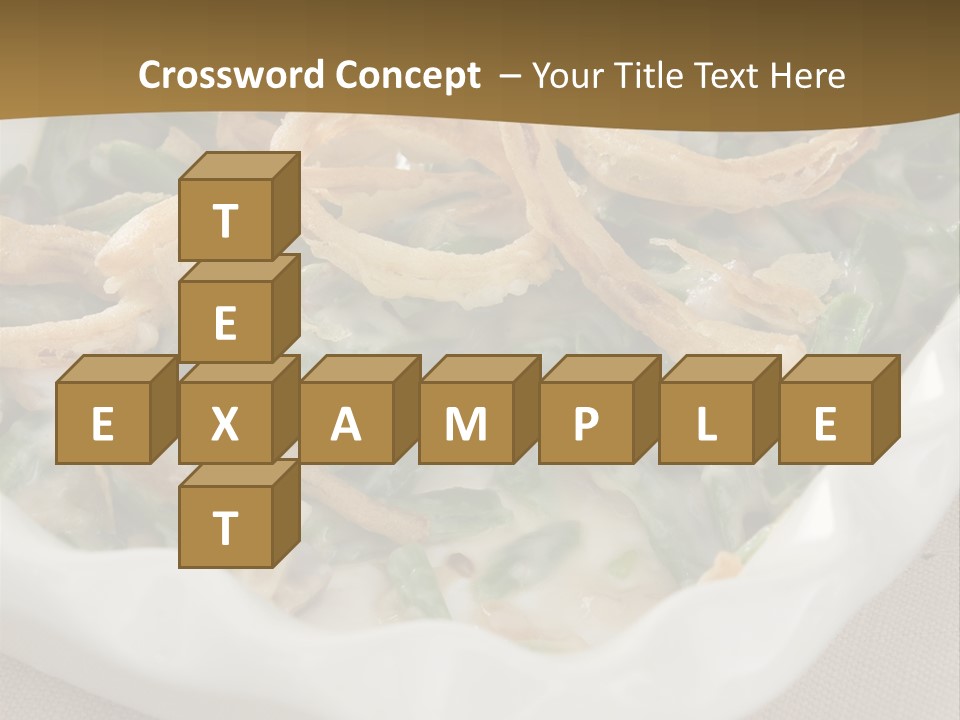 A Plate Of Food With Onion Rings On It PowerPoint Template