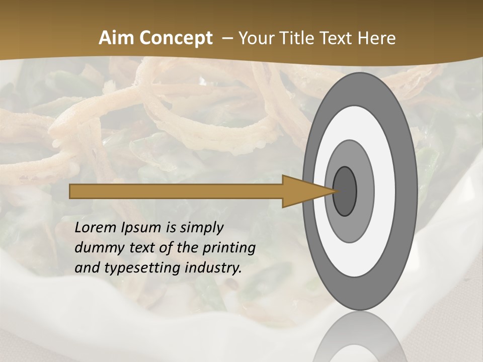 A Plate Of Food With Onion Rings On It PowerPoint Template