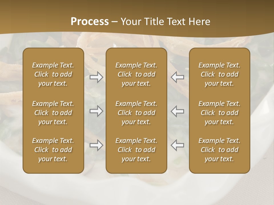 A Plate Of Food With Onion Rings On It PowerPoint Template