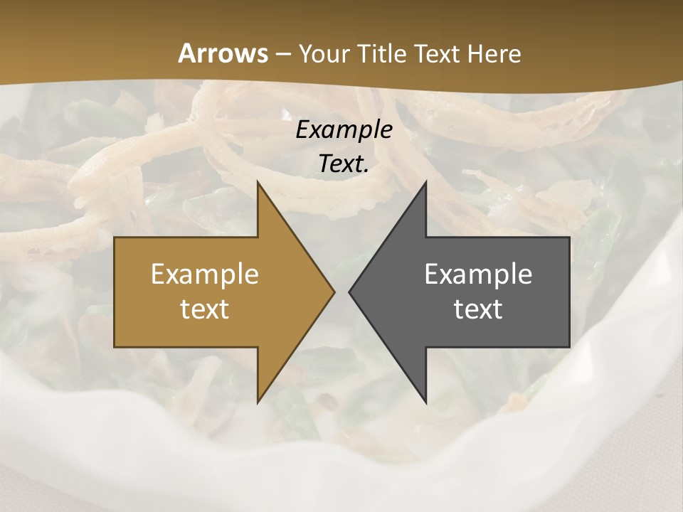 A Plate Of Food With Onion Rings On It PowerPoint Template