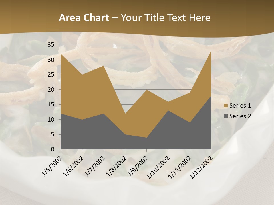 A Plate Of Food With Onion Rings On It PowerPoint Template
