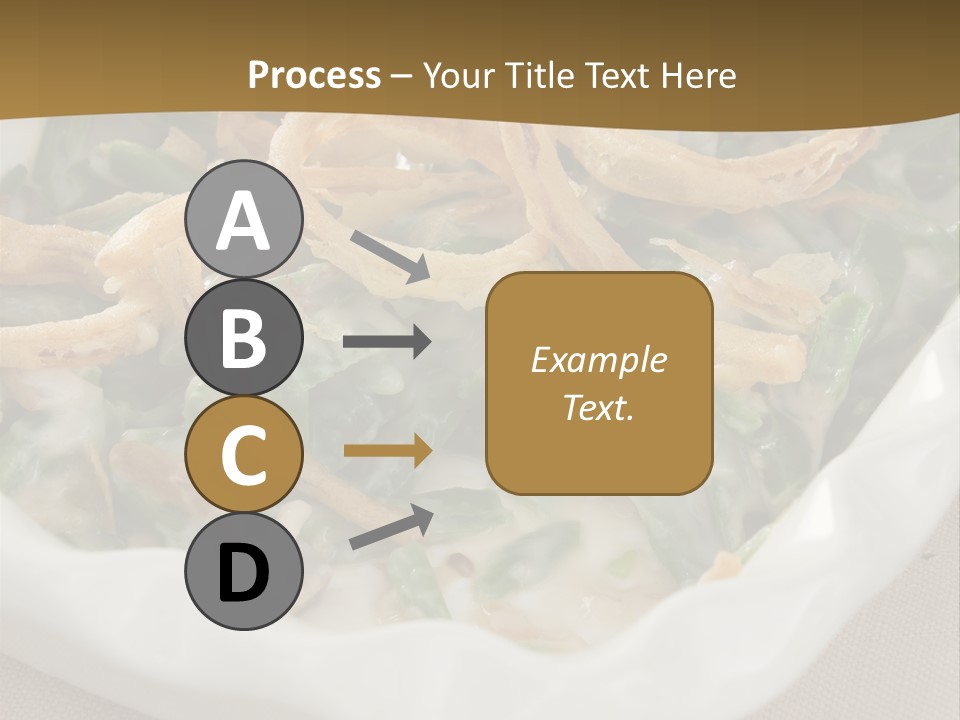 A Plate Of Food With Onion Rings On It PowerPoint Template