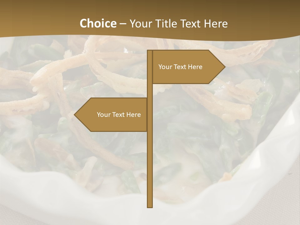 A Plate Of Food With Onion Rings On It PowerPoint Template