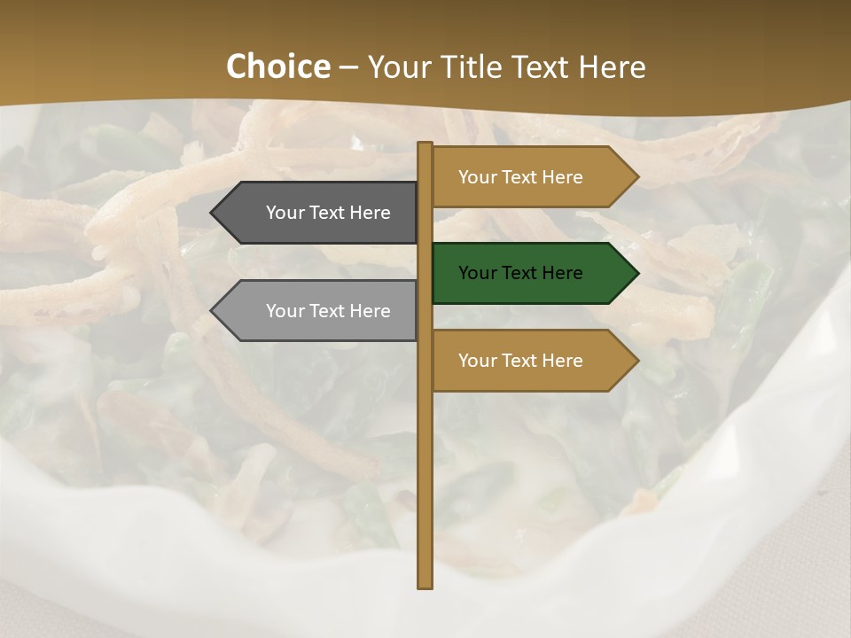 A Plate Of Food With Onion Rings On It PowerPoint Template