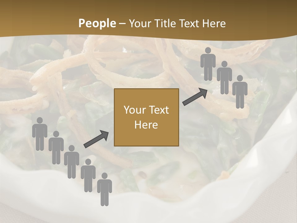 A Plate Of Food With Onion Rings On It PowerPoint Template