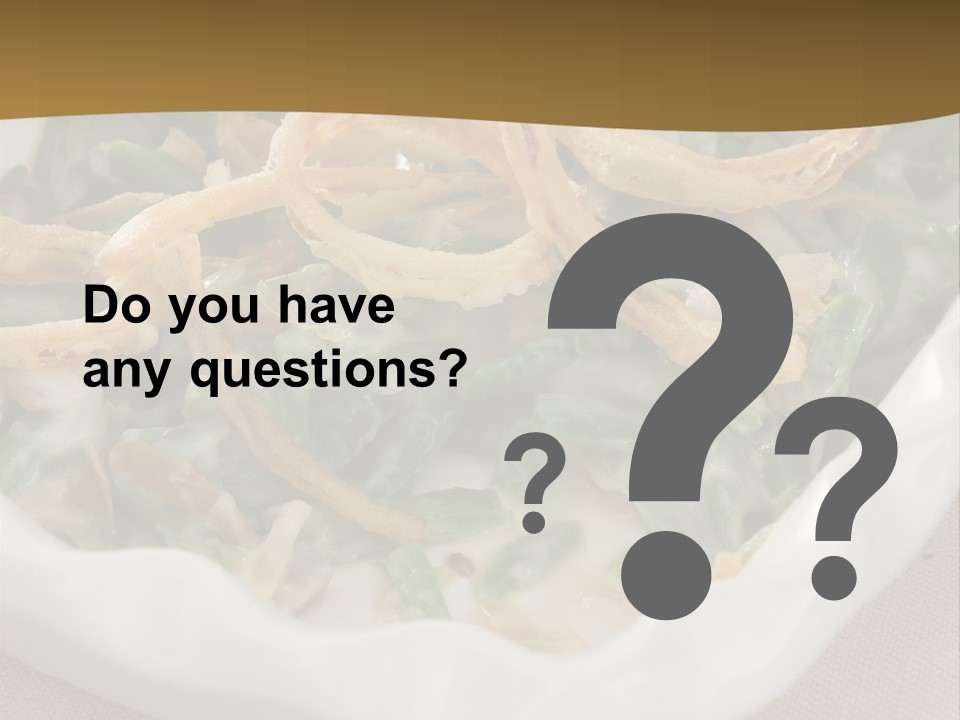 A Plate Of Food With Onion Rings On It PowerPoint Template