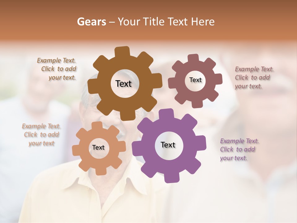 Tumbled Mineral Amethyst PowerPoint Template