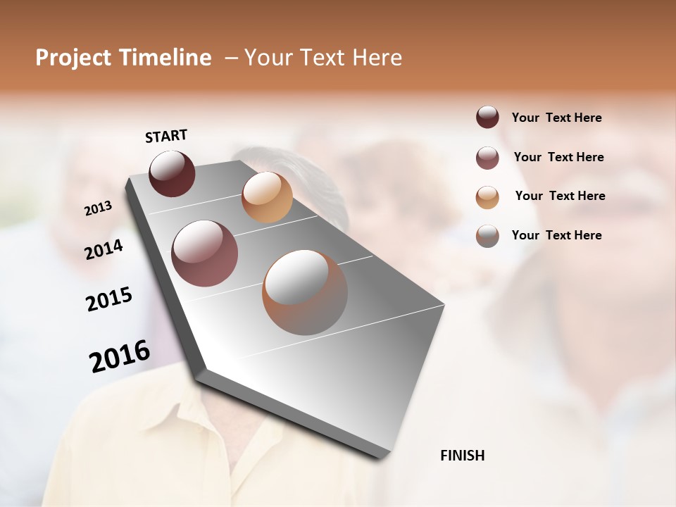 Tumbled Mineral Amethyst PowerPoint Template