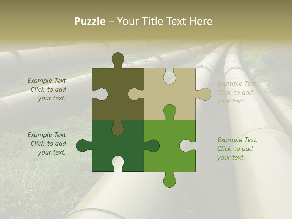 Nuts Pipeline Forest PowerPoint Template