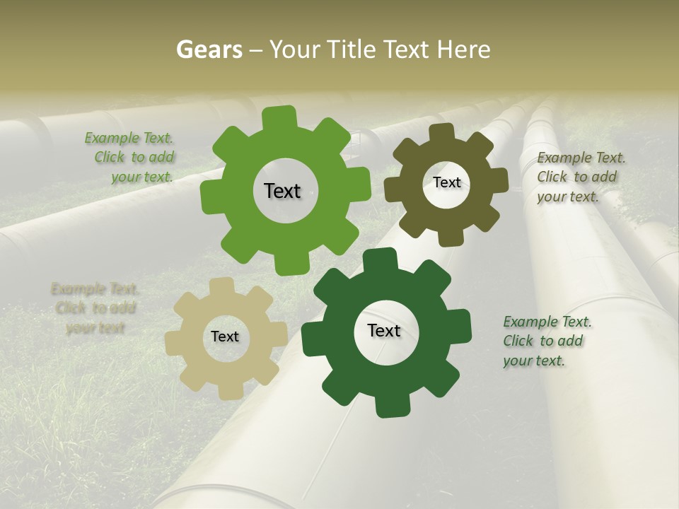 Nuts Pipeline Forest PowerPoint Template