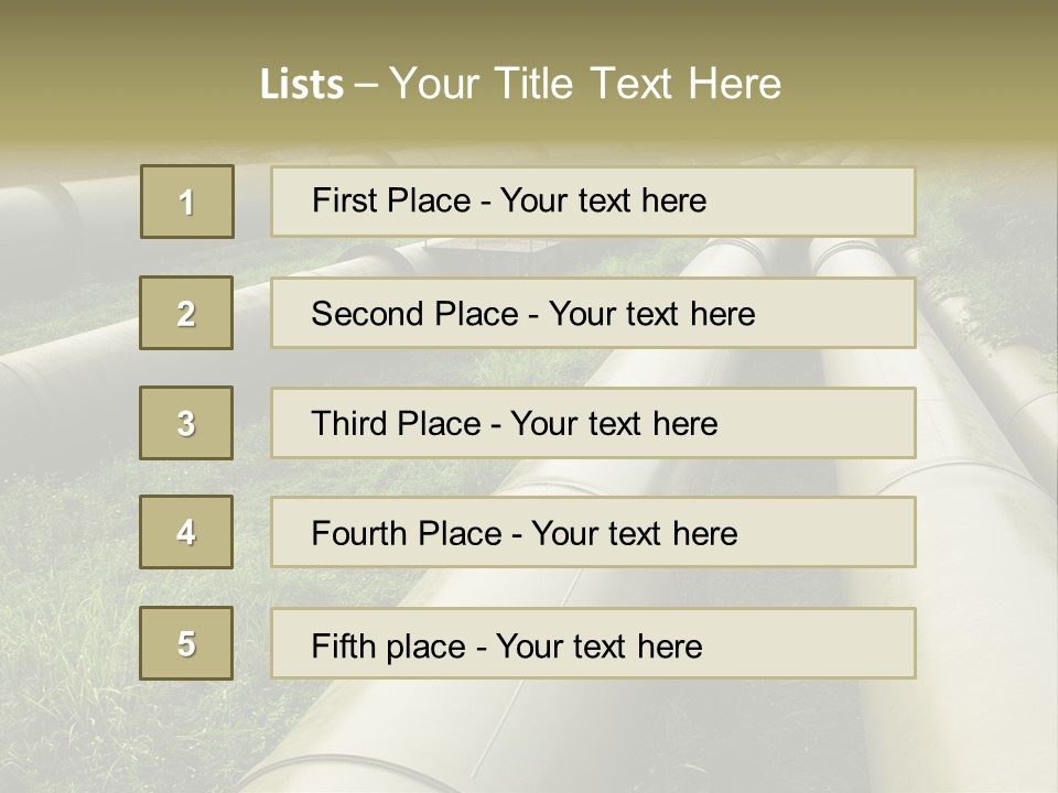 Nuts Pipeline Forest PowerPoint Template