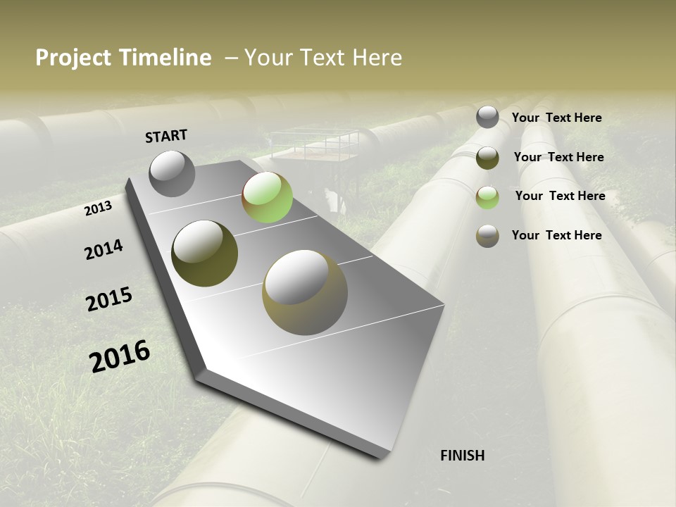 Nuts Pipeline Forest PowerPoint Template