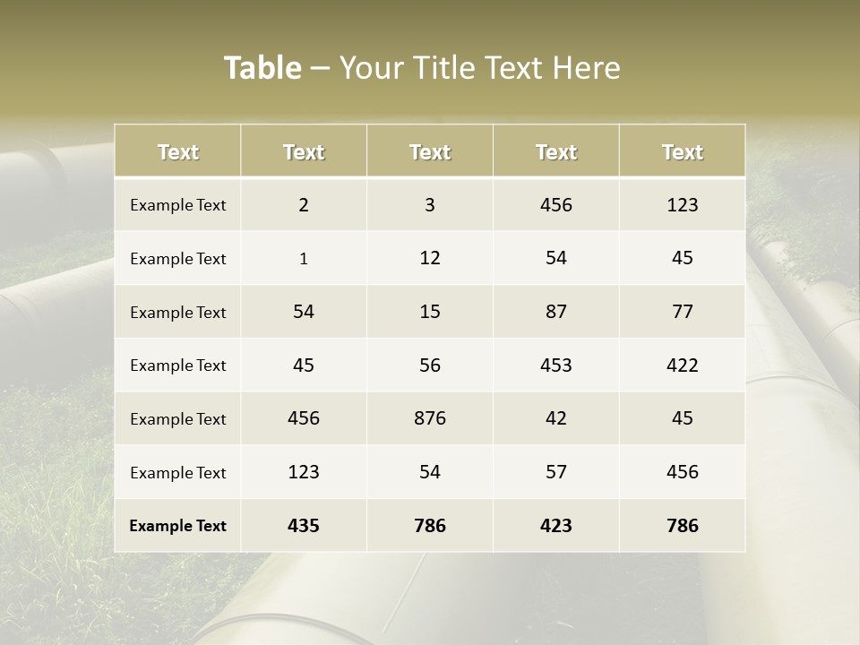 Nuts Pipeline Forest PowerPoint Template