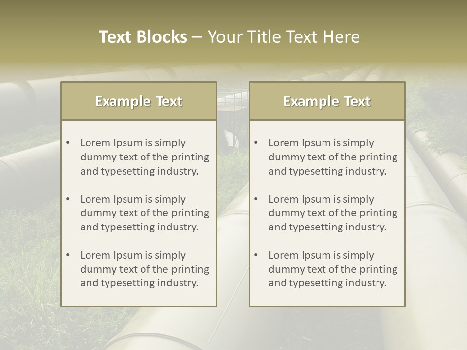 Nuts Pipeline Forest PowerPoint Template