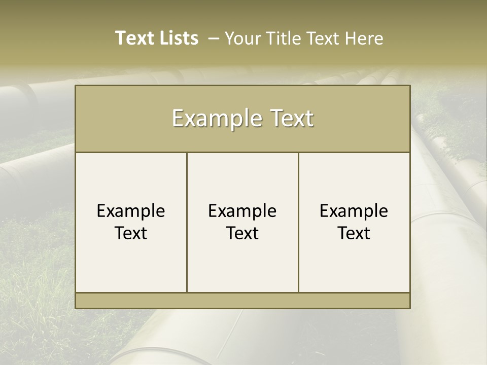 Nuts Pipeline Forest PowerPoint Template