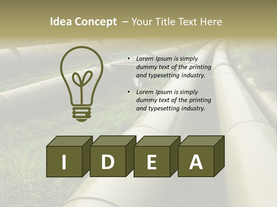 Nuts Pipeline Forest PowerPoint Template