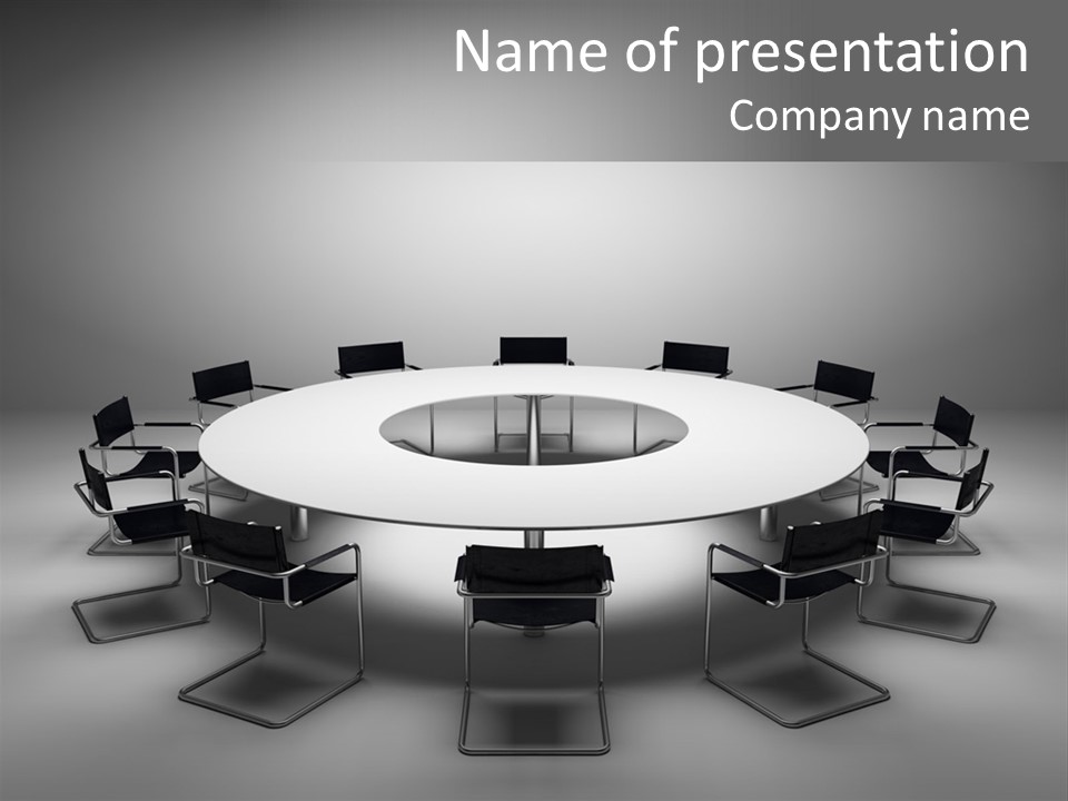 Company Threedimensional Communication PowerPoint Template