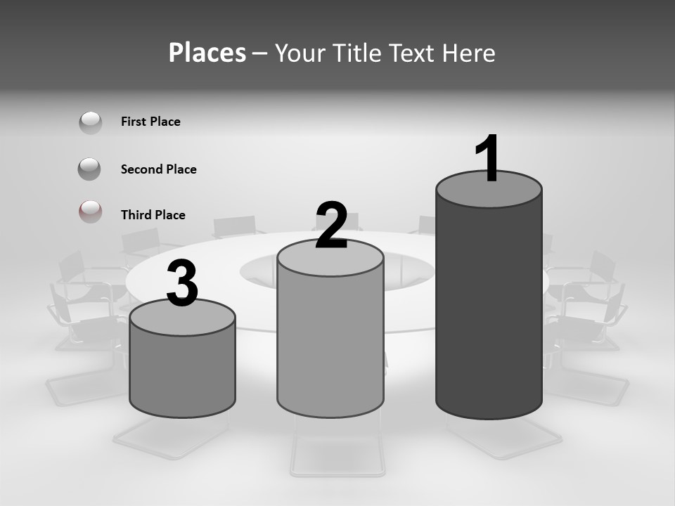 Company Threedimensional Communication PowerPoint Template