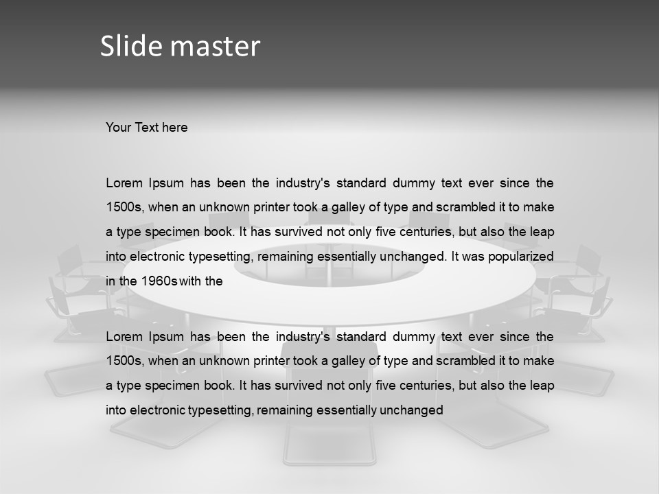 Company Threedimensional Communication PowerPoint Template