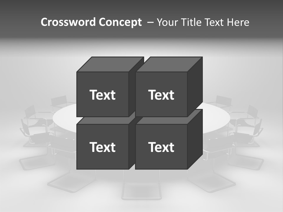 Company Threedimensional Communication PowerPoint Template