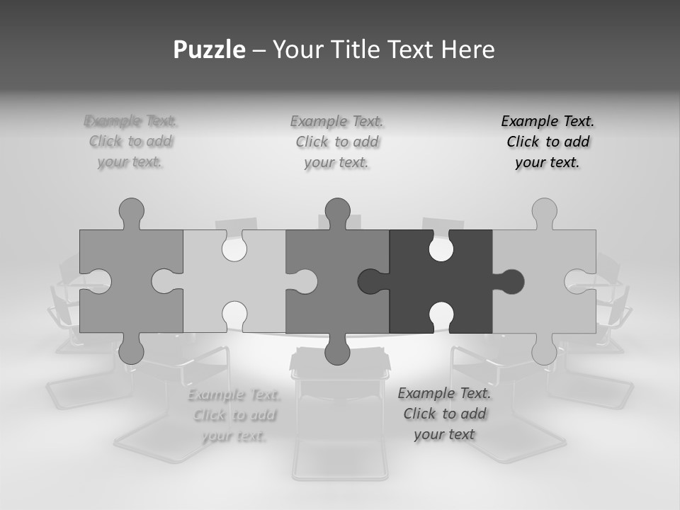 Company Threedimensional Communication PowerPoint Template