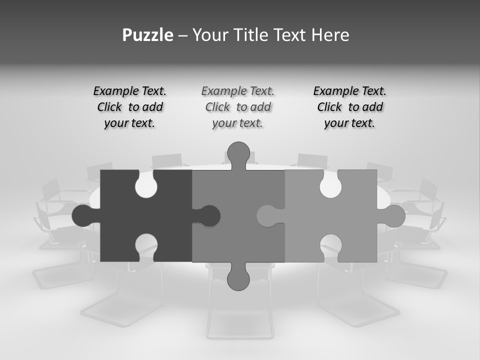 Company Threedimensional Communication PowerPoint Template