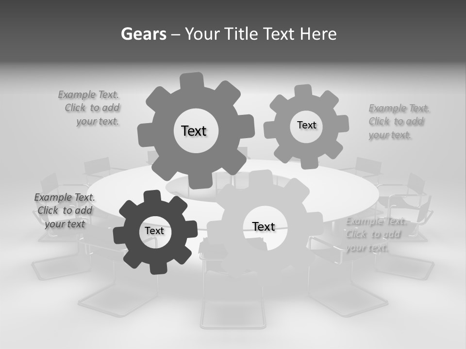 Company Threedimensional Communication PowerPoint Template