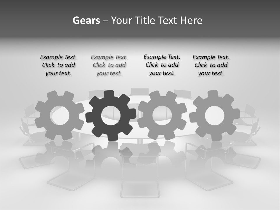 Company Threedimensional Communication PowerPoint Template