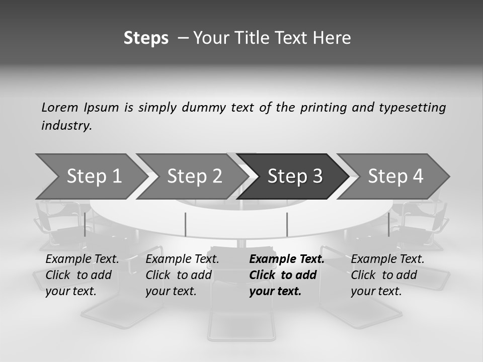 Company Threedimensional Communication PowerPoint Template