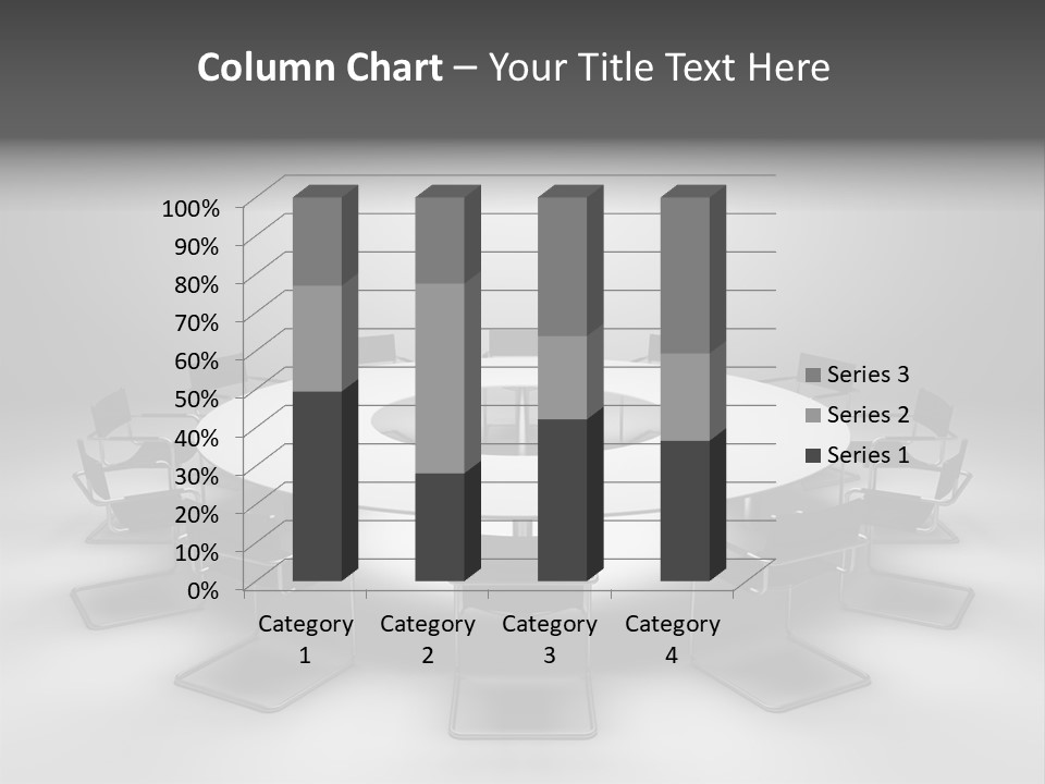 Company Threedimensional Communication PowerPoint Template