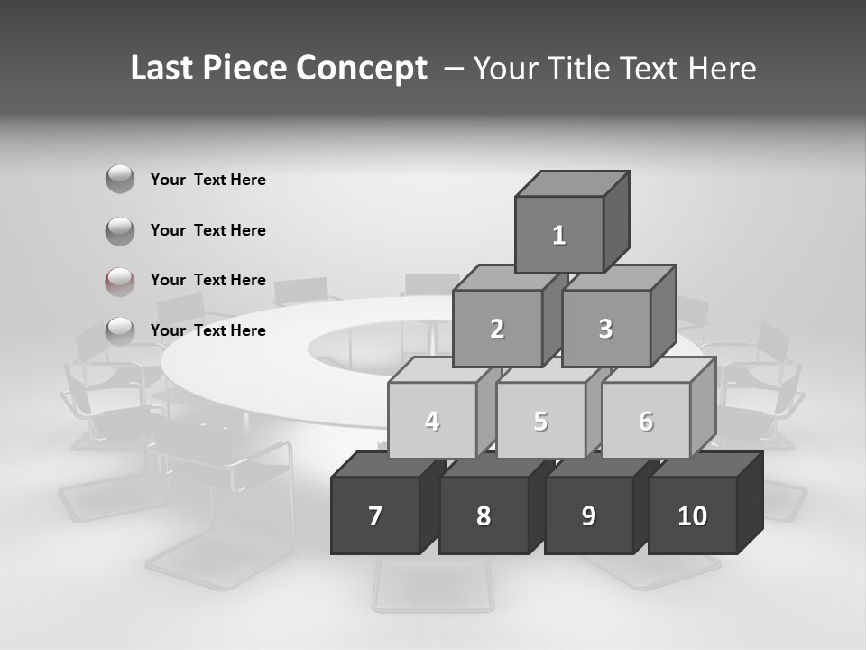 Company Threedimensional Communication PowerPoint Template