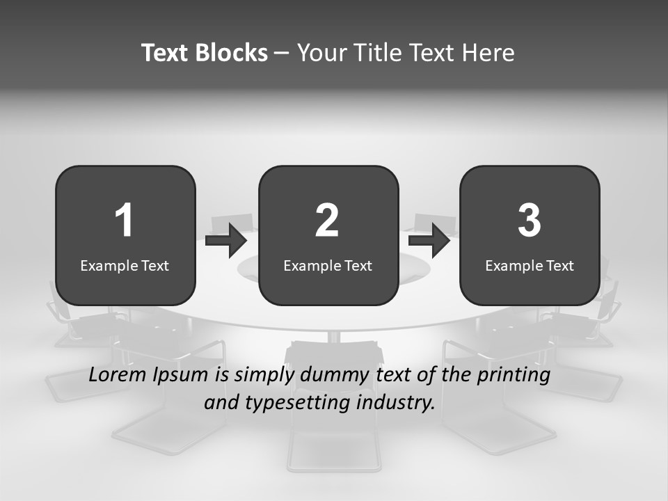 Company Threedimensional Communication PowerPoint Template
